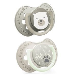 LOVI Dudlík 0-2m silikon dynamický Buddy Bear 2ks