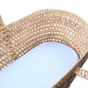 Eevi Prostěradlo do kočárku/koše Jersey 70x35cm SVĚTLE MODRÁ