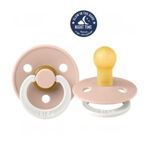 BIBS Colour Night dudlík kaučuk kulatý 6-18m BLUSH