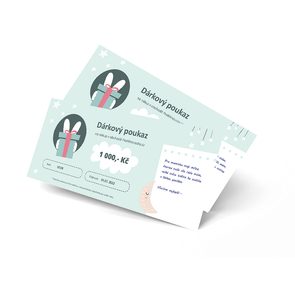 Dárkový poukaz v hodnotě 1000,- Kč