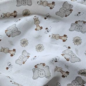 PREM Bavlněná plena 70x70cm Zoo Krémové NEW