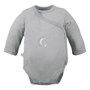 Eevi Body zavinovací Petite Hvězdičky ŠEDÁ