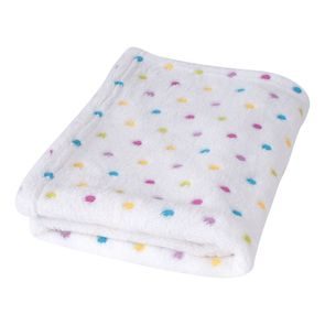 BabyMatex Dětská deka Milly (75x100) PUNTÍKY BÍLÁ