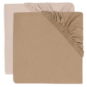 Jollein Prostěradlo napínací 2ks jersey 90x50 Wild Rose/Biscuit