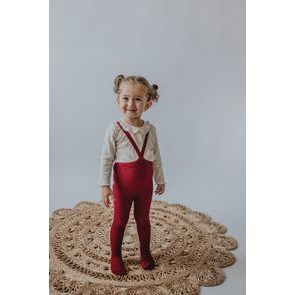 Tatrasvit Punčocháče s kšandami 100% bavlna SKOŘICOVÁ