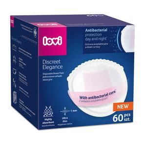 LOVI Vložky do podprsenky antibakteriální Discreet Elegance 60ks BÍLÉ