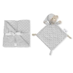 Interbaby Deka Kuličky + Přítulka Medvídek - ŠEDÁ