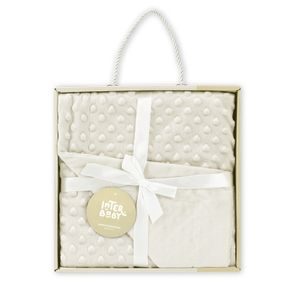 Interbaby Deka extra měkká Kuličky KRÉMOVÁ