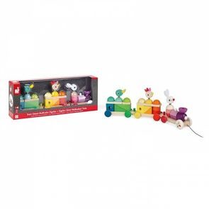 Janod Zigolos Velký dřevěný vlak/stavebnice