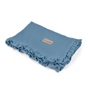 Albero Mio Mušelínová dečka MODRÁ