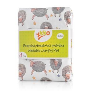 Kikko Pratelná přebalovací podložka XKKO 50x70cm - DREAMY SHEEPS