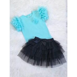 Bambarillo Tylová tutu sukýnka Inez ČERNÁ