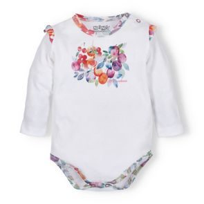 NINI Body dlouhý rukáv Color Fruits BÍLÉ