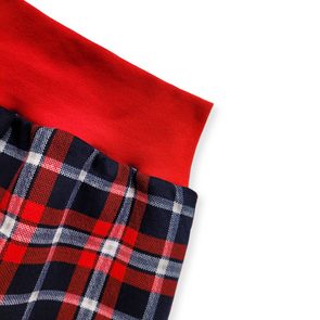 Mrofi Body košile kostkovaná ČERNO-ČERVENÁ