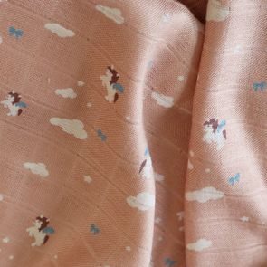 NUUROO Josefine Bambusové mušelínové pleny 2 ks Unicorn Sky