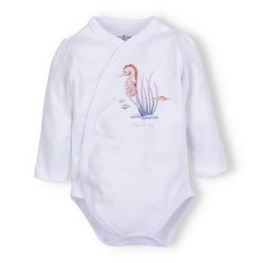 NINI Zavinovací body dlouhý rukáv Ocean Girl BÍLÉ