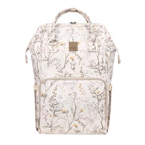 KikkaBoo Přebalovací batoh Siena Luxe Secret Garden Beige