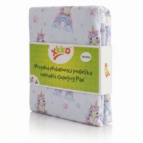 Kikko Pratelná přebalovací podložka XKKO 50x70cm - UNICORNS