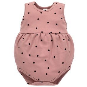 PINOKIO Letní body opalovačky Tres Bien puntíky STARORŮŽOVÁ