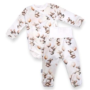 Le Bebe Souprava body + polodupačky Zaječí holčička