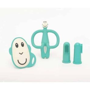 Matchstick Monkey Startovací sada kousátek s antimikrobiálním povrchem ZELENÁ