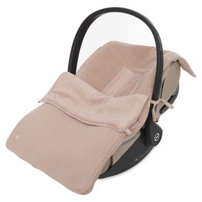 Jollein Fusak do autosedačky Basic Knit WILD ROSE