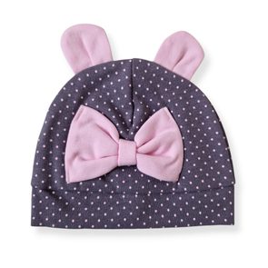 Gamex Čepička s oušky ŠEDÁ PUNTÍKY