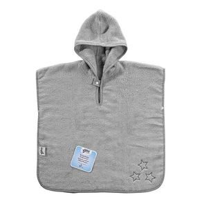 Kikko BIO bavlněné froté pončo XKKO Organic SILVER STARS