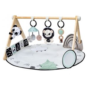 Tiny Love Hrací deka s dřevěnou hrazdou BLACK & WHITE