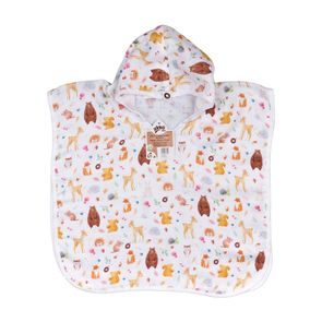 Kikko Bambusové mušelínové pončo XKKO WILD FOREST vel. 1-2 roky