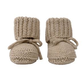 LODGER Capáčky 0-6m Slipper Knit Beige