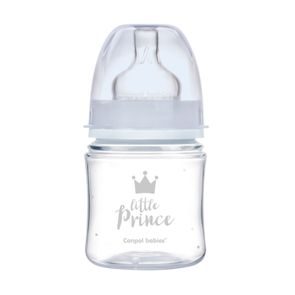 Canpol babies Láhev se širokým hrdlem Royal Baby 120ml MODRÁ