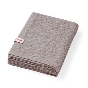 BabyOno Pletená dětská deka bambusová HNĚDÁ