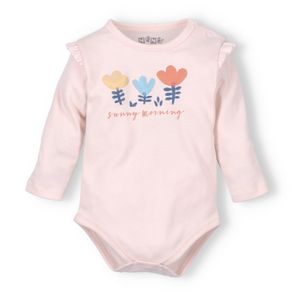 NINI Body dlouhý rukáv Rainbow Garden RŮŽOVÉ