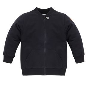 PINOKIO Mikina na zip Let´s Rock ČERNÁ