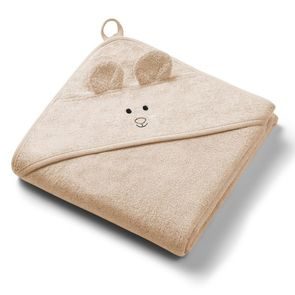 BabyOno Bambusová osuška s kapucí 100x100cm BÉŽOVÁ