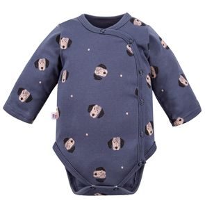 Eevi Body celorozepínací Puppy Playtime TMAVĚ MODRÁ