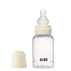 BIBS Kojenecká láhev antikoliková silikon 150ml IVORY