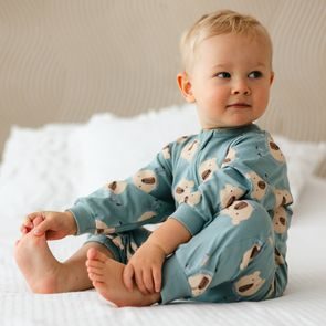 Le Bebe Overal Safari zvířátka Krémová