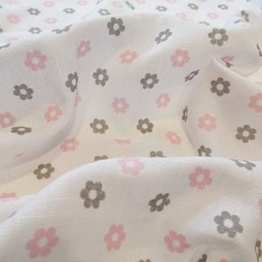 PREM Tetra osuška s potiskem 90x100cm KYTIČKY RŮŽOVÉ