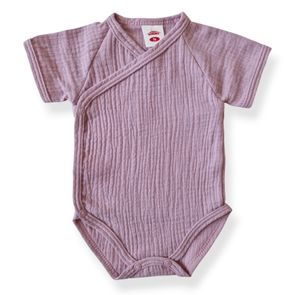 Makoma Mušelínové body zavinovací krátký rukáv VŘESOVÉ