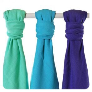 Kikko Bambusové pleny XKKO®BMB 70x70cm Colours Mix - OCEAN 3ks