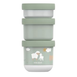 Little Dutch Kelímky na svačinu stohovací 3 ks Farma