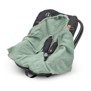 Jollein Fusak do autosedačky Basic Knit FOREST GREEN