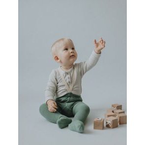 Tatrasvit Punčocháče s kšandami 100% BIO bavlna ZELENÁ