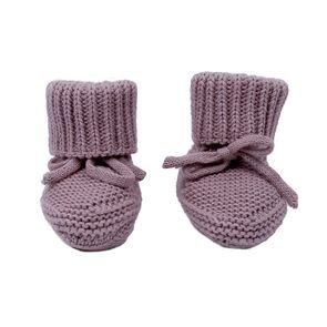 LODGER Capáčky 0-6m Slipper Knit Rose