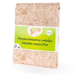 Kikko Pratelná přebalovací podložka XKKO 50x70cm - SAFARI HONEY MUSTARD