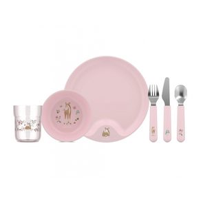 Little Dutch Dětská jídelní sada 6-dílná Fairy Garden