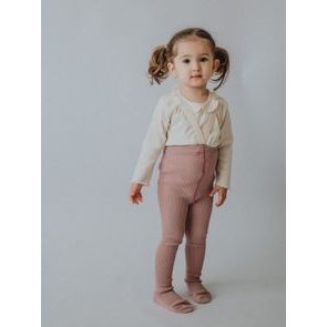 Tatrasvit Punčocháče s kšandami 100% BIO bavlna VŘESOVÁ