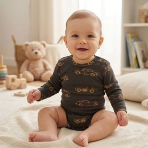 PINOKIO Body dlouhý rukáv Imagine FIALOVÁ